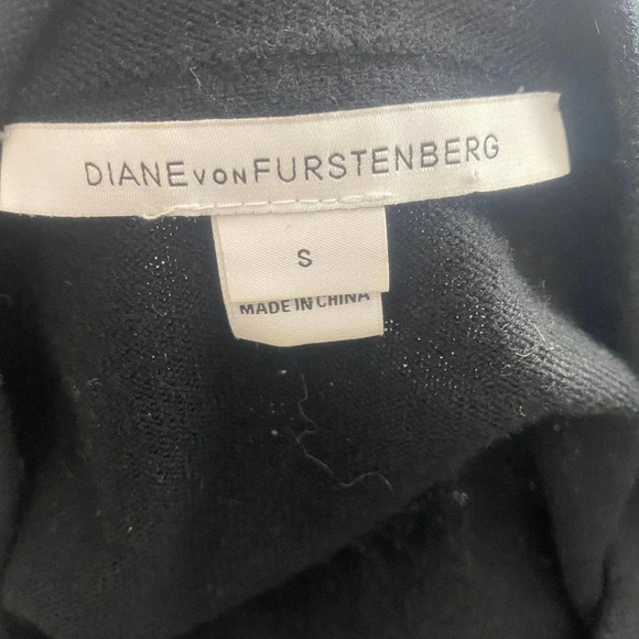 Diane von Furstenberg Donna Cardigan Sweater Black - Picture 11 of 12